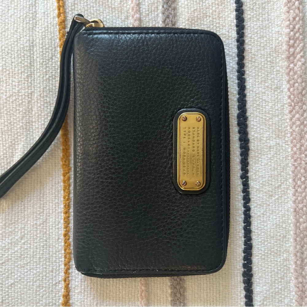 Marc by Marc Jacobs Black Leather Wristlet